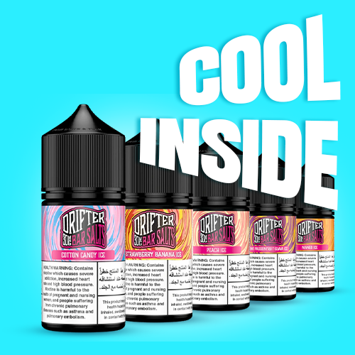 drifter vape juice Cool Inside Pack Drifter Bar Salts E-Liquid + Free Gift – Leek Enta