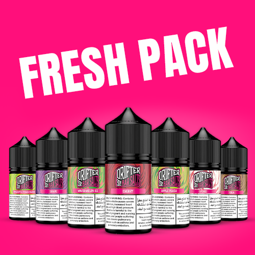Fresh Pack Drifter Bar Salts Premium E-Liquid + Free Gift